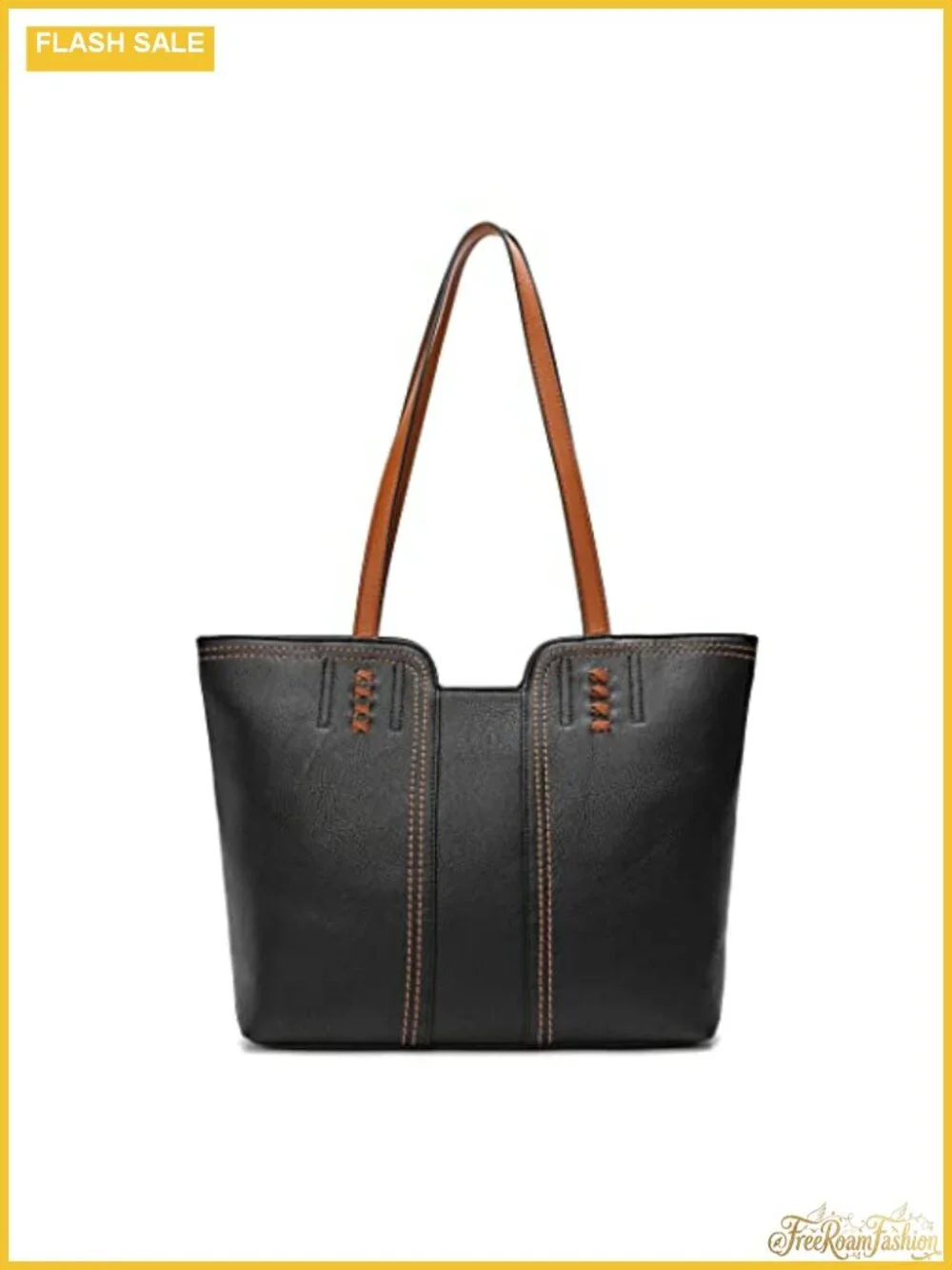 Vegan Leather Tote Bag for Women Top Handle Satchel Purse